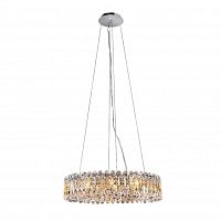 подвесная люстра crystal lux lirica sp10 d610 chrome в Екатеринбурге