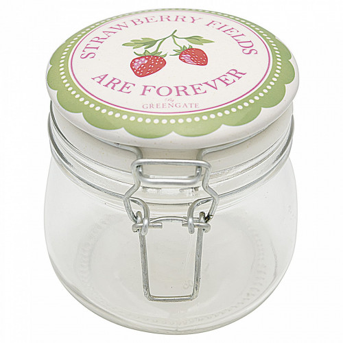 банка стеклянная strawberry pale green в Екатеринбурге