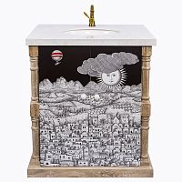 тумба с раковиной старый город снег fornasetti в Екатеринбурге
