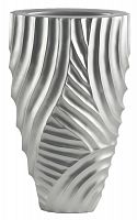 ваза с объемным рельефом 52 см frost pattern серебро в Екатеринбурге