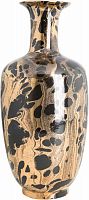 ваза керамическая классическая с высоким горлышком и рисунком 39 см leopard бежевая в Екатеринбурге