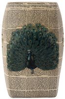 керамический столик-табурет garden stool с павлином в Екатеринбурге