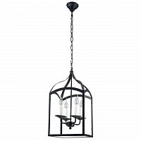 дизайнерская подвесная люстра spot light cage 9500404 черная в Екатеринбурге