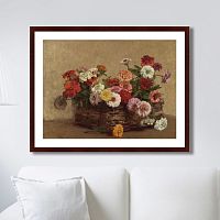 картина: panier de zinnias, 1856г. в Екатеринбурге