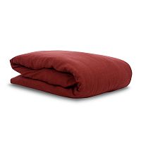 пододеяльник изо льна бордового цвета essential 150х200 в Екатеринбурге