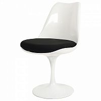 стул eero saarinen style tulip chair черная подушка в Екатеринбурге