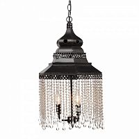 люстра подвесная черная с хрустальными подвесками chandelier в Екатеринбурге