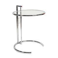 стол журнальный eileen gray style cocktail table e-1027 прозрачный в Екатеринбурге