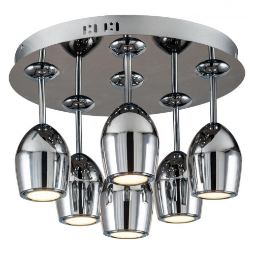 дизайнерская потолочная светодиодная люстра spot light merlot 1194668 хром в Екатеринбурге