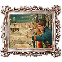 картина «с новым годом!» в раме «амели силвер», версия 18 в Екатеринбурге