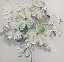 картина маслом превосходные ромашки 100*100 см. в Екатеринбурге