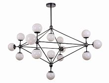 люстра modo 15 black+white черная, белые плафоны в Екатеринбурге