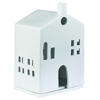 подсвечник-домик белый с круглыми окном light house round door в Екатеринбурге