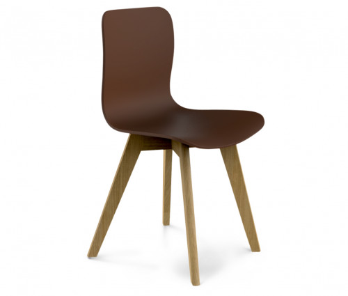 стул dsw коричневый s42 (eames style) в Екатеринбурге