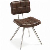 стул lola seat pu brown ножки из нержаеющей стали c589u09 от la forma (ex julia grup) в Екатеринбурге