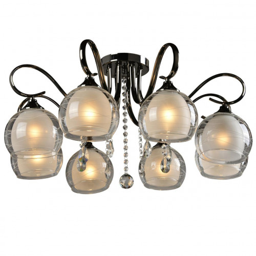 потолочная люстра idlamp merinella 877/8pf-darkchrome в Екатеринбурге