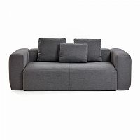 диван blok sofa 2 темно-серый от la forma (ex julia grup) в Екатеринбурге