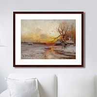 картина: winter sunset, 1913г. в Екатеринбурге