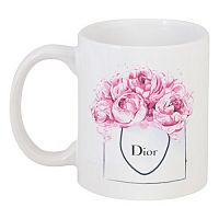 кружка с рисунком dior peonies в Екатеринбурге