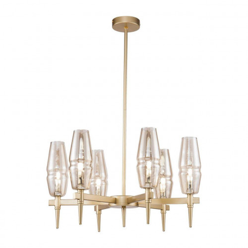 подвесная люстра maytoni lita h002pl-06g янтарная в Екатеринбурге