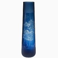 ваза стеклянная (синяя) 75*20 в Екатеринбурге