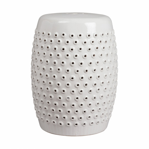 керамический столик-табурет cutwork garden stool белый в Екатеринбурге
