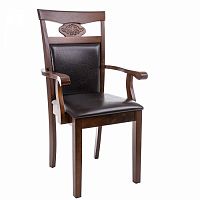 стул деревянный кресло luiza dirty oak / dark brown в Екатеринбурге