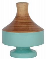 ваза настольная rustic chic vase wood blue в Екатеринбурге