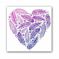 постер heart а4 (фиолетовый) в Екатеринбурге