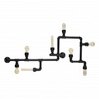 потолочная люстра ideal lux plumber pl8 nero в Екатеринбурге